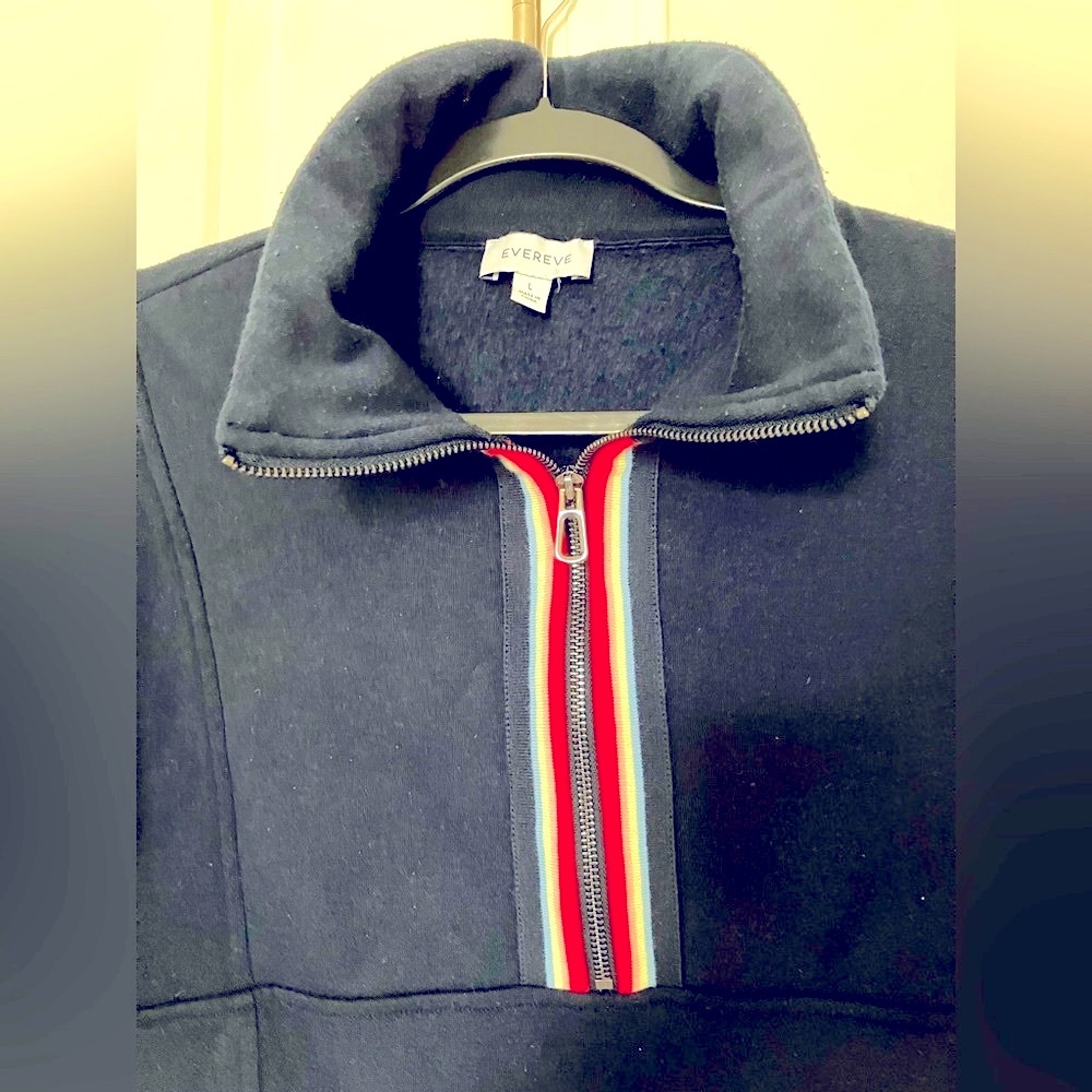 Evereve Half-Zip Sweatshirt-Large